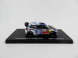 - Miniature car 1/43 Compatible with Volkswagen Polo R WRC #1 Wales Rally GB 2016 Ogier - VW RMX7