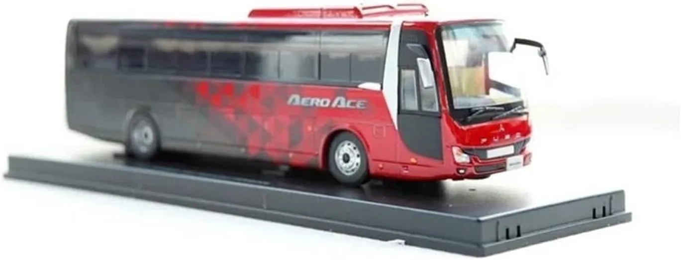 1 43 for Fuso Alloy Bus Model Simulation Car Scene Decoration Toy Souvenir Display Static Collectible Motor Vehicles Toys
