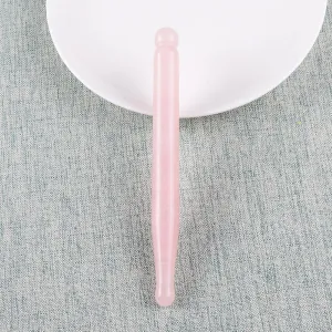1 Pcs Gua Sha Tool Natural Rose Quartz Skin,120x12 Mm