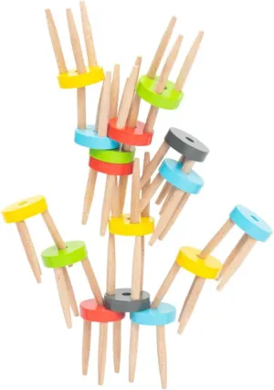 1 Set Balance Chair Game for Stacking Blocks Play Game Educational Desk Play Fun Balance Stool Interactive Building for Boys