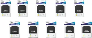10 Packs Ultimate Guard Black Card Dividers (10) Standard Size Display Case