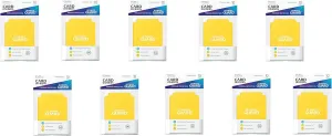 10 Packs Ultimate Guard Yellow Card Dividers (10) Standard Size Display Case