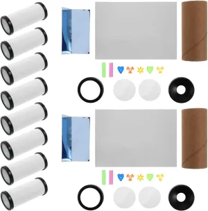 10 Sets DIY Kaleidoscope Kit for Kid Small Children's DIY Kaleidoscope Creative Kaleidoscope Toys Paper Plastic Kaleidoscope Making Kit