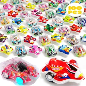 100 Pcs Mini Pull Back Cars, Treasure Box Toys for Classroom Prizes, Pinata Stuffers, Small Cars Party Favors, Goodie Bags Stuffers for Kids