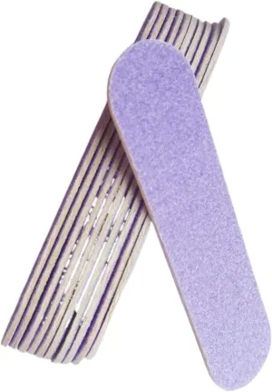 100 pcs Purple Nail File Nail File Emery Board Nail Art Tool Manicure Tool