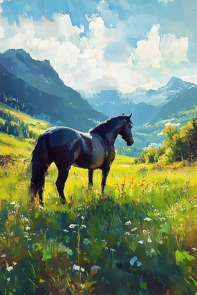 1000 Pieces Puzzles for Adults - Horses On The Grassland Stress Relief Puzzle, Family Entertainment, Relaxation and Leisure, Collectible Decoration Puzzle