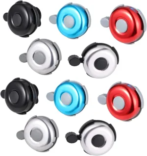 10Pcs Compact Aluminum Bike Bell Durable Right Hand Bell for Outdoor Cycling Stylish Design Random Colors Essential Bike Accessory for Safety and Fun