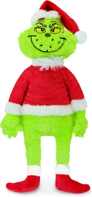 11.8-Inch Green Christmas Plush Toy, Mischievous Holiday Figure Who Loves Stealing Gifts, Perfect for Kids, Cute Christmas Decoration for Homes and Trees