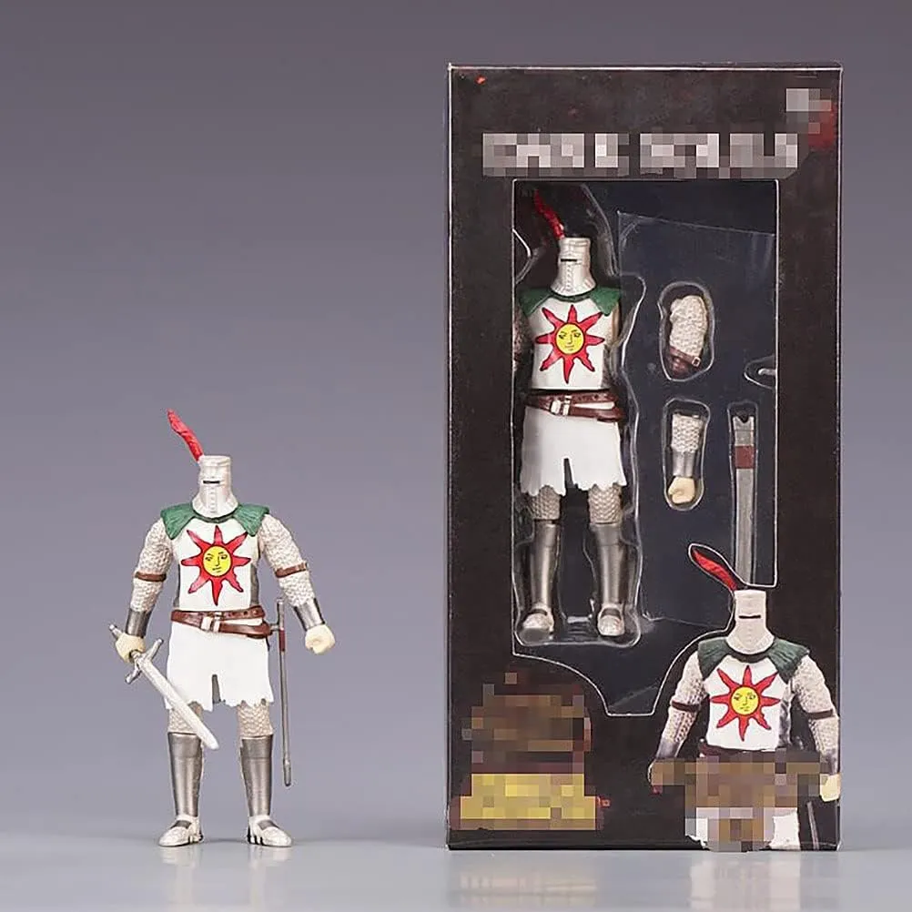 12 cm/4.72 inches Dark Souls Dark Knight Sun PVC Collectible Game Action Figure Character Model Anime Toys (Color : White)