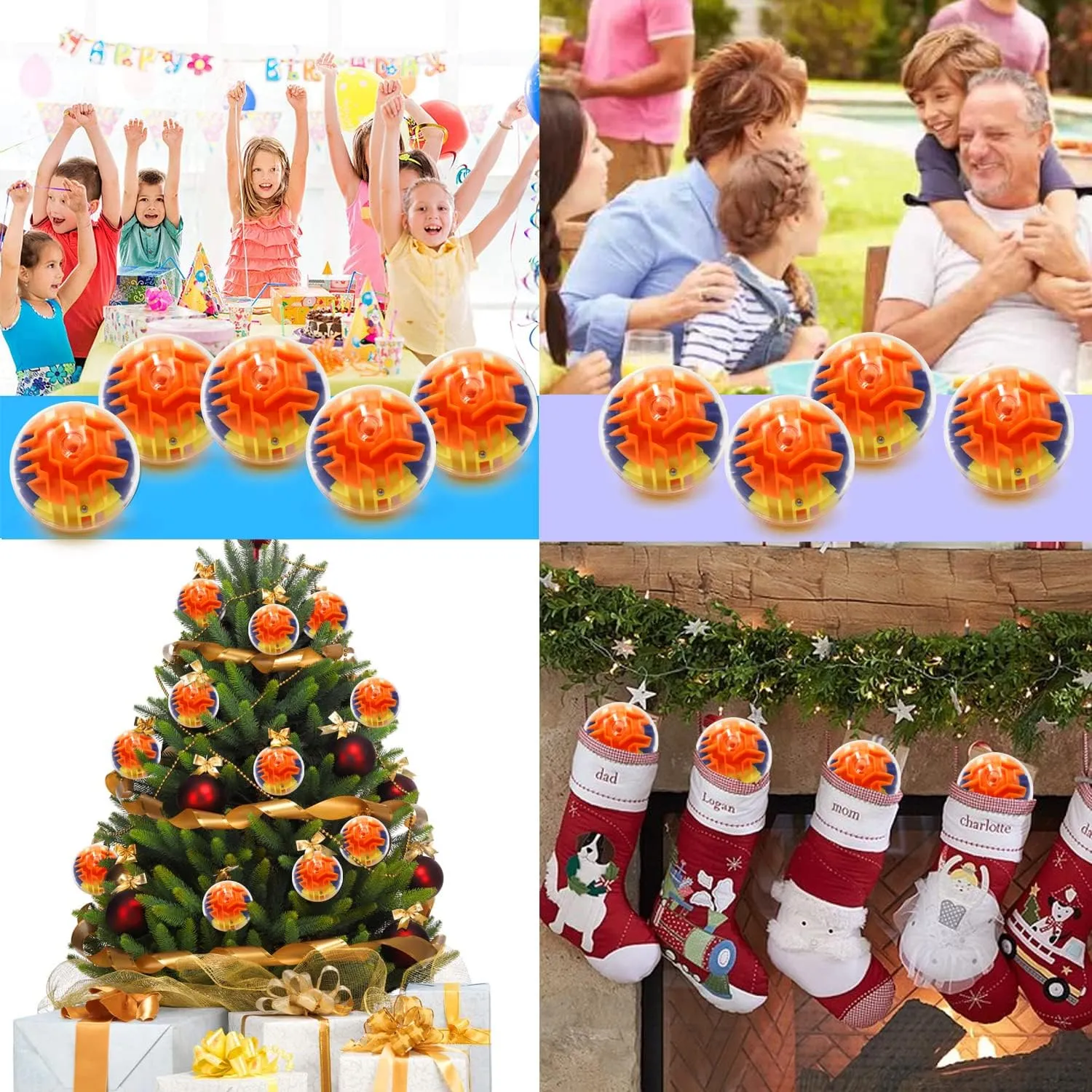 12 Pieces Maze Ball 3D Maze Puzzle Brain Teasers Games,Mini Gravity 3D Maze Ball Hard Challenges Game Lover,Training Labyrinth Toys Gifts for Students Teens Adults, Kids Educational Toy