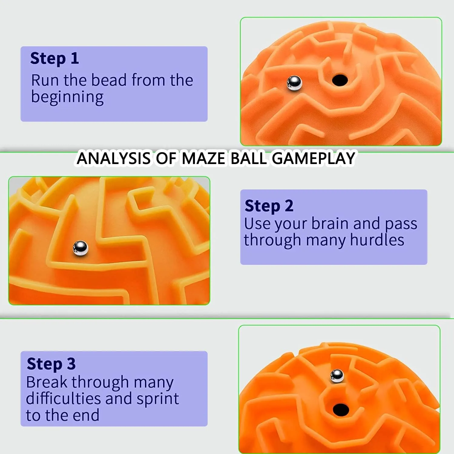 12 Pieces Maze Ball 3D Maze Puzzle Brain Teasers Games,Mini Gravity 3D Maze Ball Hard Challenges Game Lover,Training Labyrinth Toys Gifts for Students Teens Adults, Kids Educational Toy