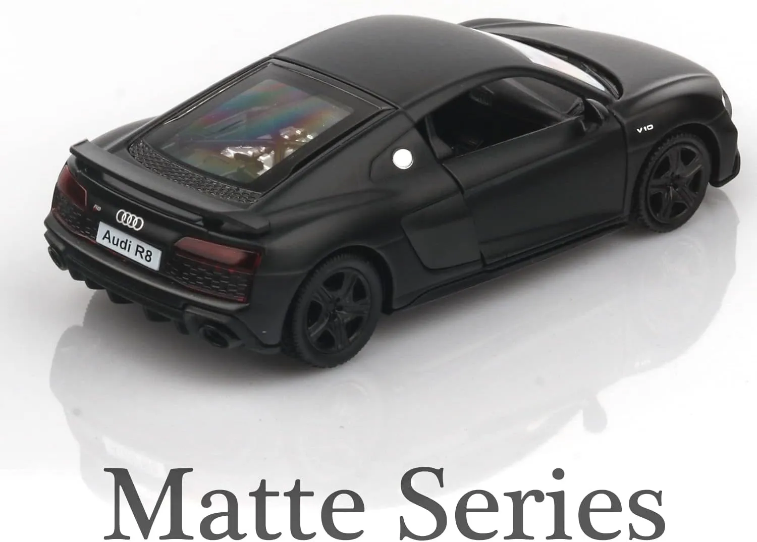 1/36 Scale Audi R8 Diecast Model Cars,Pull Back Vehicles Toy Cars,Cars Gifts for Boys Girls (Matte)