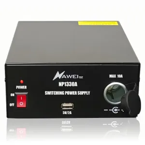 13.8V DC Power Supply, 30 Amp Bench Power Supply, AC-to-DC Power Convertor with USB Port and Cigarette Plug Output for Powering Ham/CB Radios/Amateur Radio, Scanners