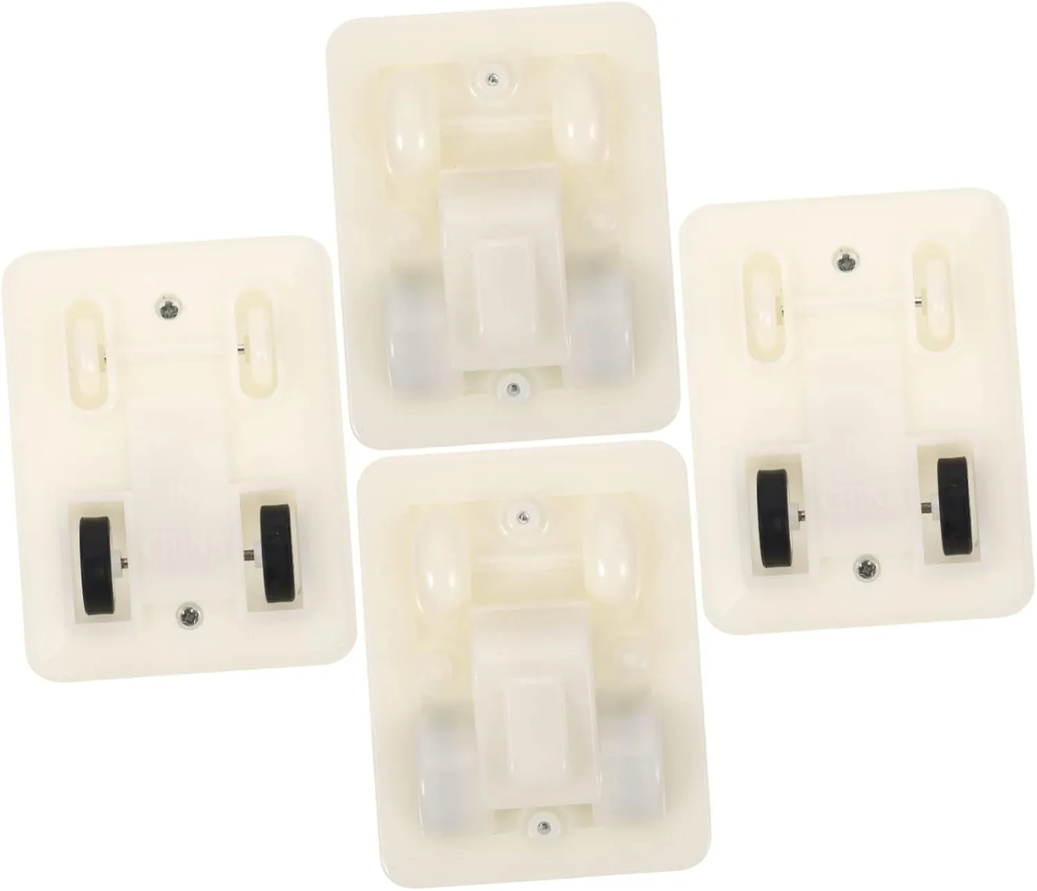 16 Pcs Pull Back Base Accessories Tiles Truck Accessories Base Model Pullback Cart White Plastic Blank