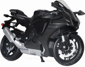 1:12 Motorcycle Model Toy for Yamaha YZF-R1 1000R Metal Die-cast with Plastic Motorcycle Model No Assembly Required Mini Finished Moto Gift for Adult（Black）