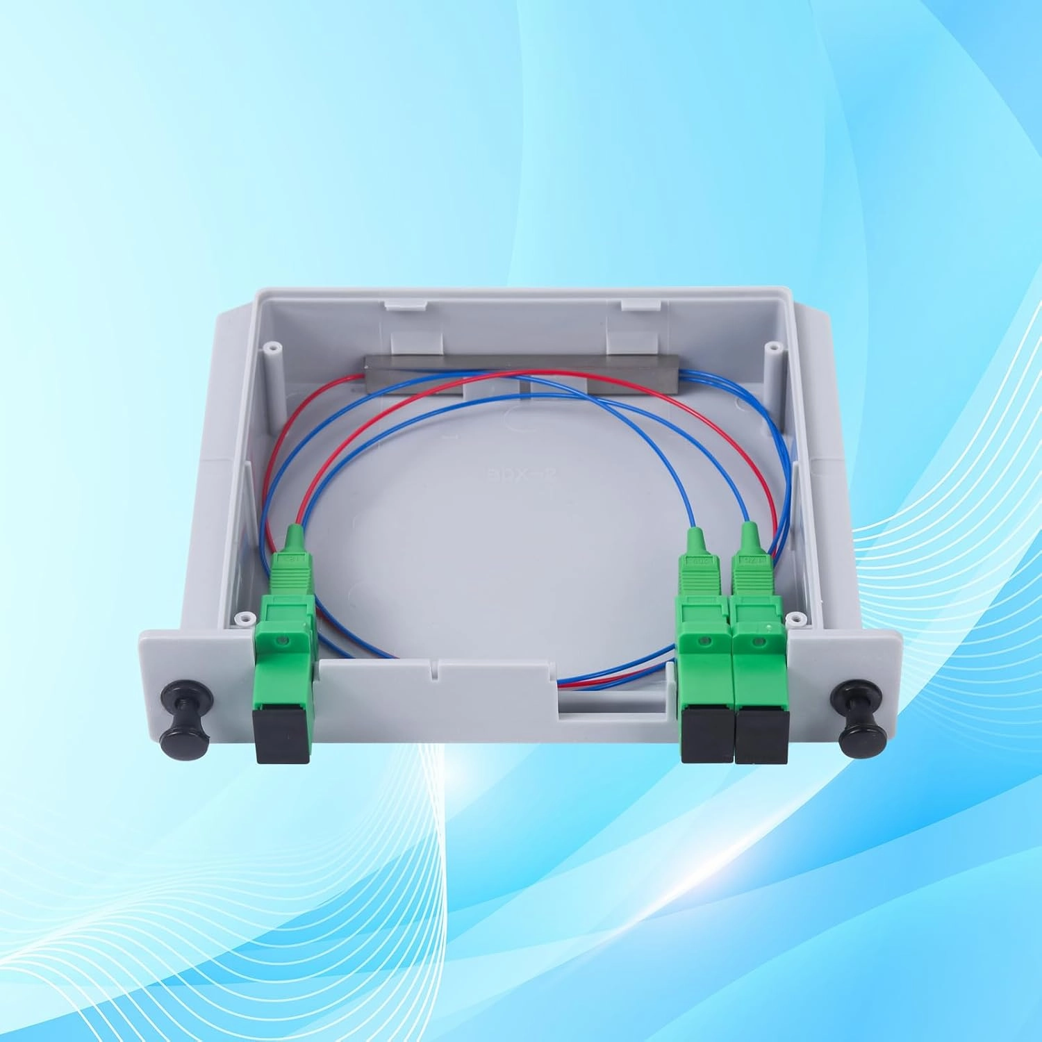 1 pc SC/APC 1x2 PLC Fiber Optic Splitter, 1 to 2 SC APC Cassette Card Inserting Optic Fiber Splitter for Home Wiring, Fiber Optic LAN, Fiber Distribution Box, Network Rooms