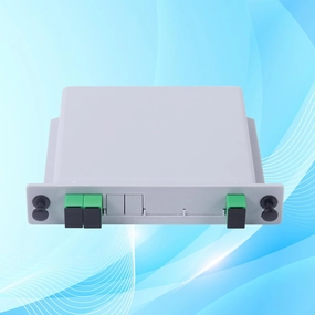 1 pc SC/APC 1x2 PLC Fiber Optic Splitter, 1 to 2 SC APC Cassette Card Inserting Optic Fiber Splitter for Home Wiring, Fiber Optic LAN, Fiber Distribution Box, Network Rooms