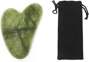 1PS Gua Sha-Stone Jade Tool for Facial Care Acupuncture Therapy Swelling Treatment Stretching with Bag-xiuyu with Bag