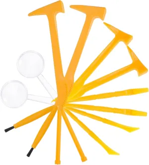 1set Boy Girl Excavation Tool Kit Gemstone Digging Tools for Hands Learning Fossil Excavation Science Kit Fun Educational Activity for Boys and Girls
