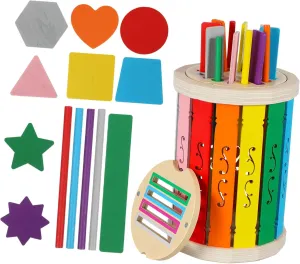 1Set Montessori Color Sorting Cup for Boy Girl Developmental Matching Game Fine Motor Skills Educational Plaything Lightweight and Safe Design