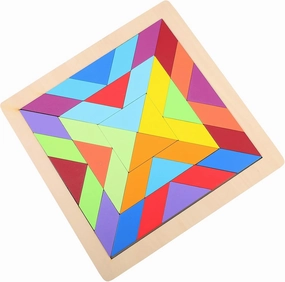 1set Wooden Rainbow Building Blocks Puzzle Toy for Boy Girl Early Education Activity for Cognitive Development Color Shape Recognition Parent-boy Girl Interaction
