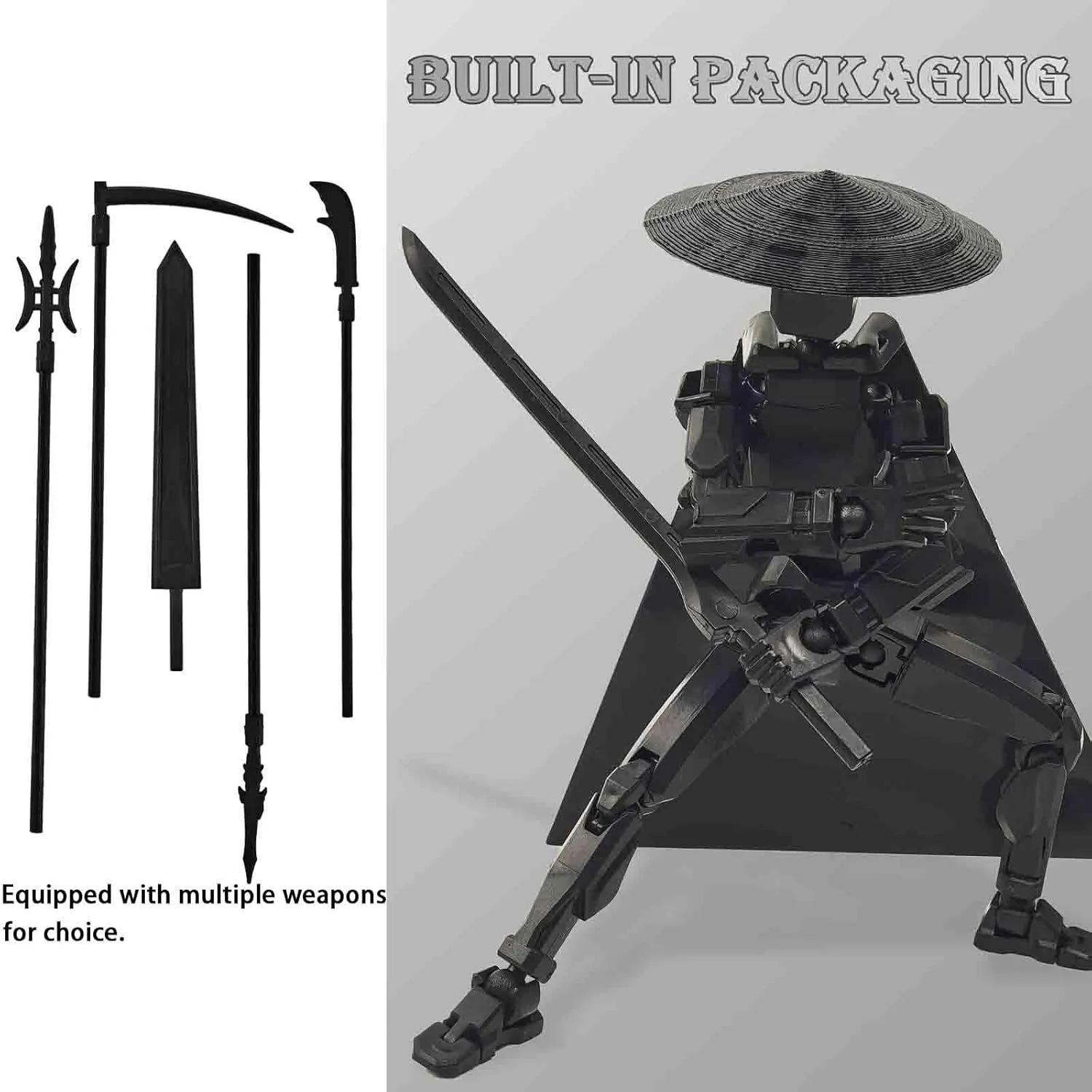 2 PCS Titan 13 Action Figures, 3D Printed Movable Figures with Swords and Axes for Collectors, Perfect for Display or Gifting (Assembly Completed)