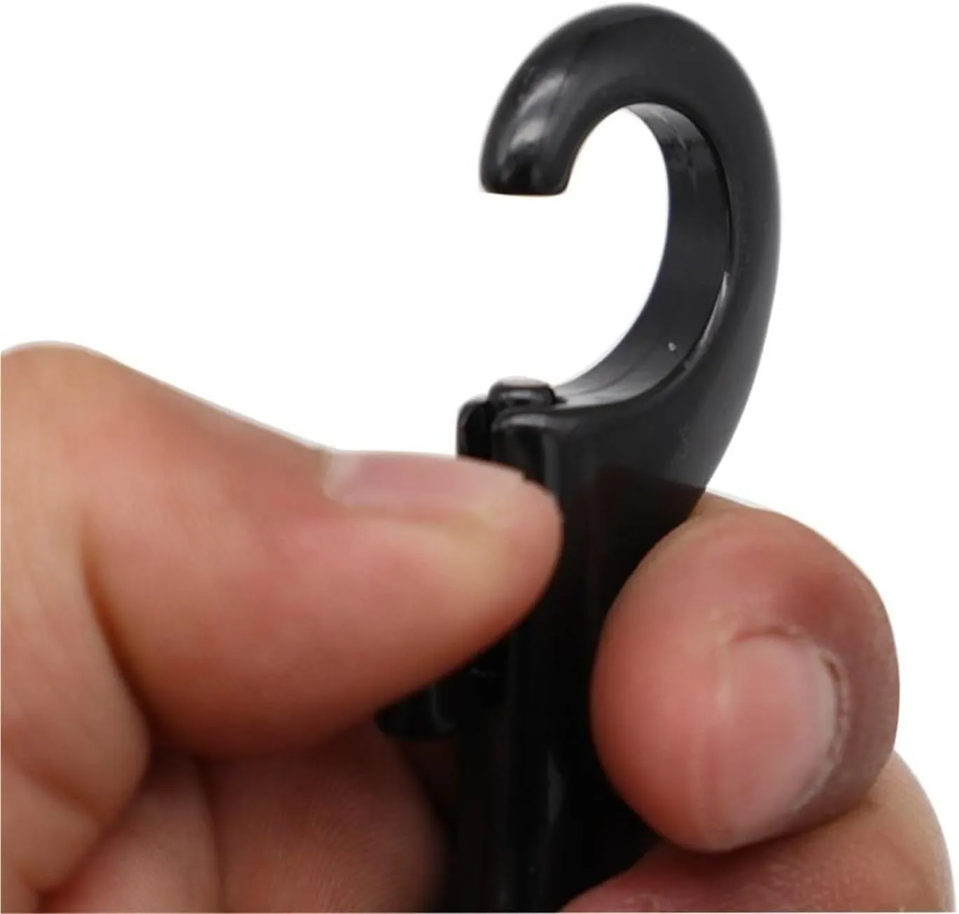 2 Pieces Stainless Steel 316 Black Oval Single Head Hook Diving Quick Draw pet Leash Hook Swivel Spring Hook Easy Installation