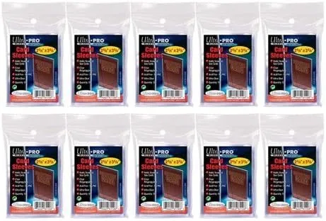 20 (Ten) Pack Lot of 100 Soft Sleeves/Penny Sleeve for Baseball Cards & Other Sports Cards (Packaging May Vary)