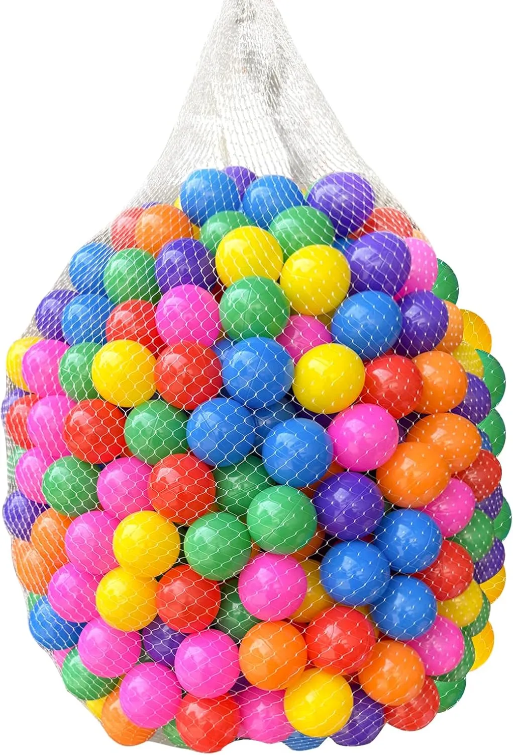 200/500/1000/2000 Count Plastic Soft Plastic Ball Pit Balls Colorful Play Pit Balls for Pet Dogs Ball Pit 2.2" Large Phthalate Free Bpa Free Balls for Toddlers 1-3 Baby Kids