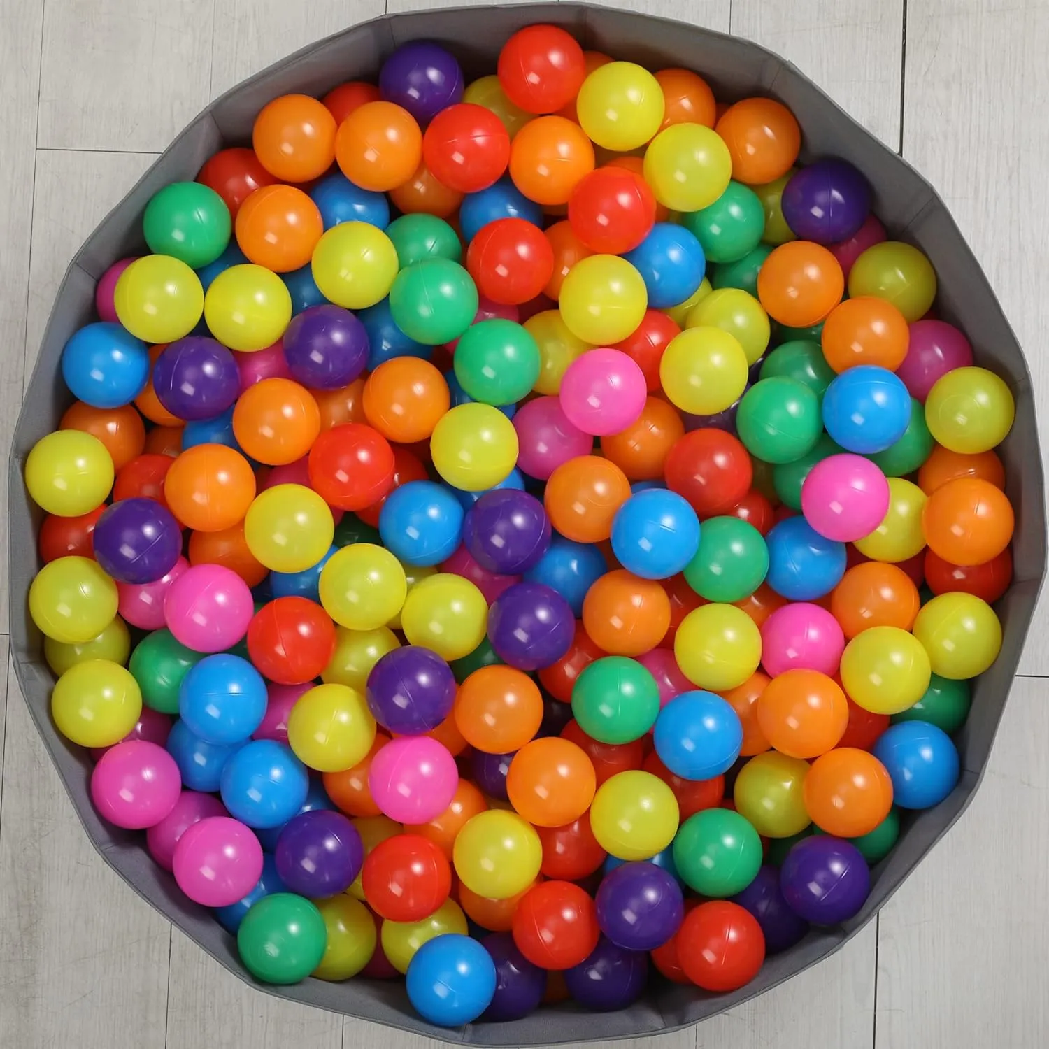 200/500/1000/2000 Count Plastic Soft Plastic Ball Pit Balls Colorful Play Pit Balls for Pet Dogs Ball Pit 2.2" Large Phthalate Free Bpa Free Balls for Toddlers 1-3 Baby Kids