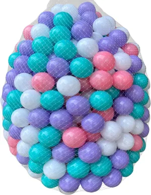 200/500/1000/2000 Count Plastic Soft Plastic Ball Pit Balls Colorful Play Pit Balls for Pet Dogs Ball Pit 2.2" Large Phthalate Free Bpa Free Balls for Toddlers 1-3 Baby Kids