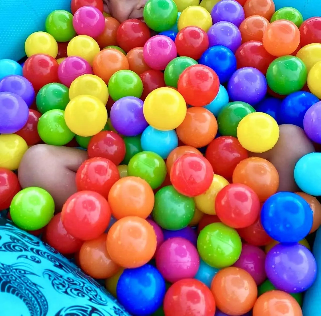 200/500/1000/2000 Count Plastic Soft Plastic Ball Pit Balls Colorful Play Pit Balls for Pet Dogs Ball Pit 2.2" Large Phthalate Free Bpa Free Balls for Toddlers 1-3 Baby Kids