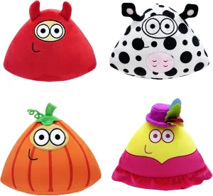 2024 New Alien Stuffed Plush Toy, Kawaii Stuffed Alien Plush Doll for Birthday Gifts (8.6inch) (4PCS)