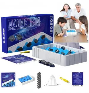 2024 New Portable, Magnetic Chess Game, Intellectual Battle Game, Strategy Game for Children and Adults, Fun Family Party Game, Multiplayer Magnetic Board Game,Fun Puzzle Gift… (Set A)