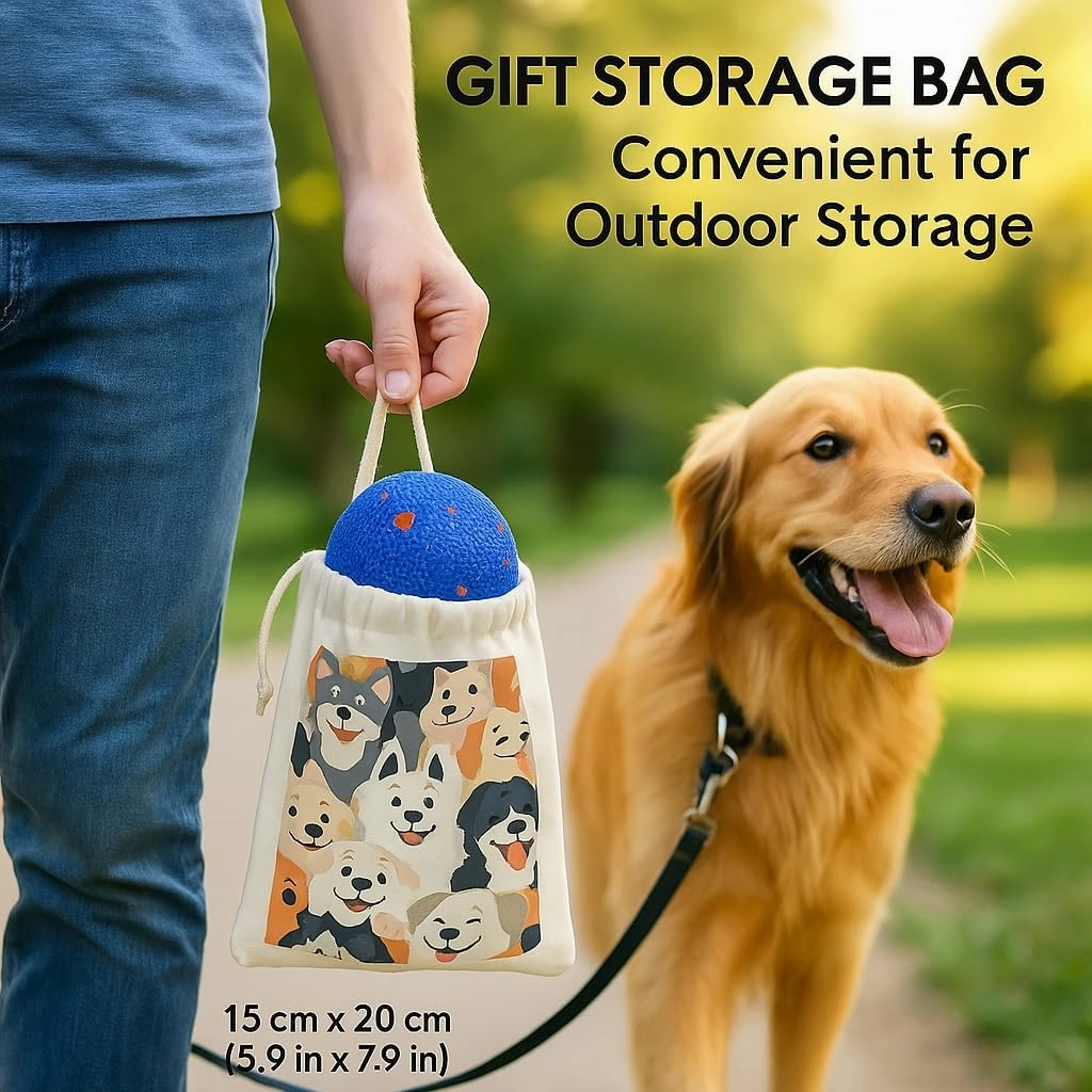 2025 Upgraded Smart Interactive Dog Toy, E-TPU Material, Anti-mistouch Switch, for Large/Medium/Small Dogs – Keep Dogs Busy, Get The Storage Bag and Please See Five Points
