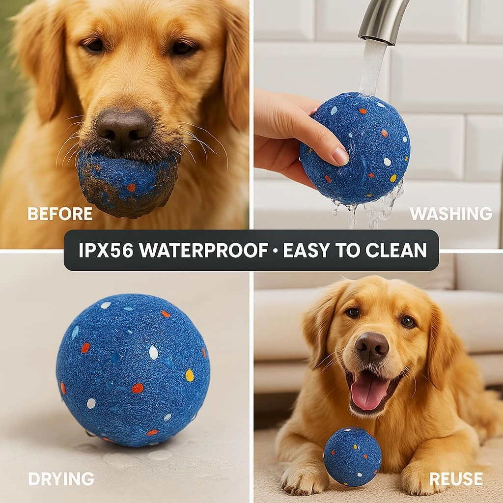 2025 Upgraded Smart Interactive Dog Toy, E-TPU Material, Anti-mistouch Switch, for Large/Medium/Small Dogs – Keep Dogs Busy, Get The Storage Bag and Please See Five Points