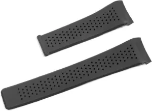 22mm 24mm Silicone Men Watchband Band With Clasp Perforated Watch Strap Sport Bracelet Belt