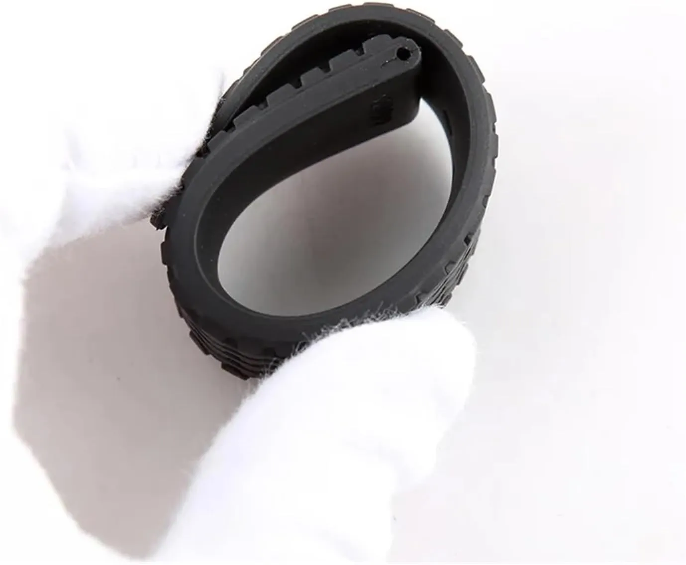 23mm Black Replacement Rubber Silicone Watchband Strap Watch