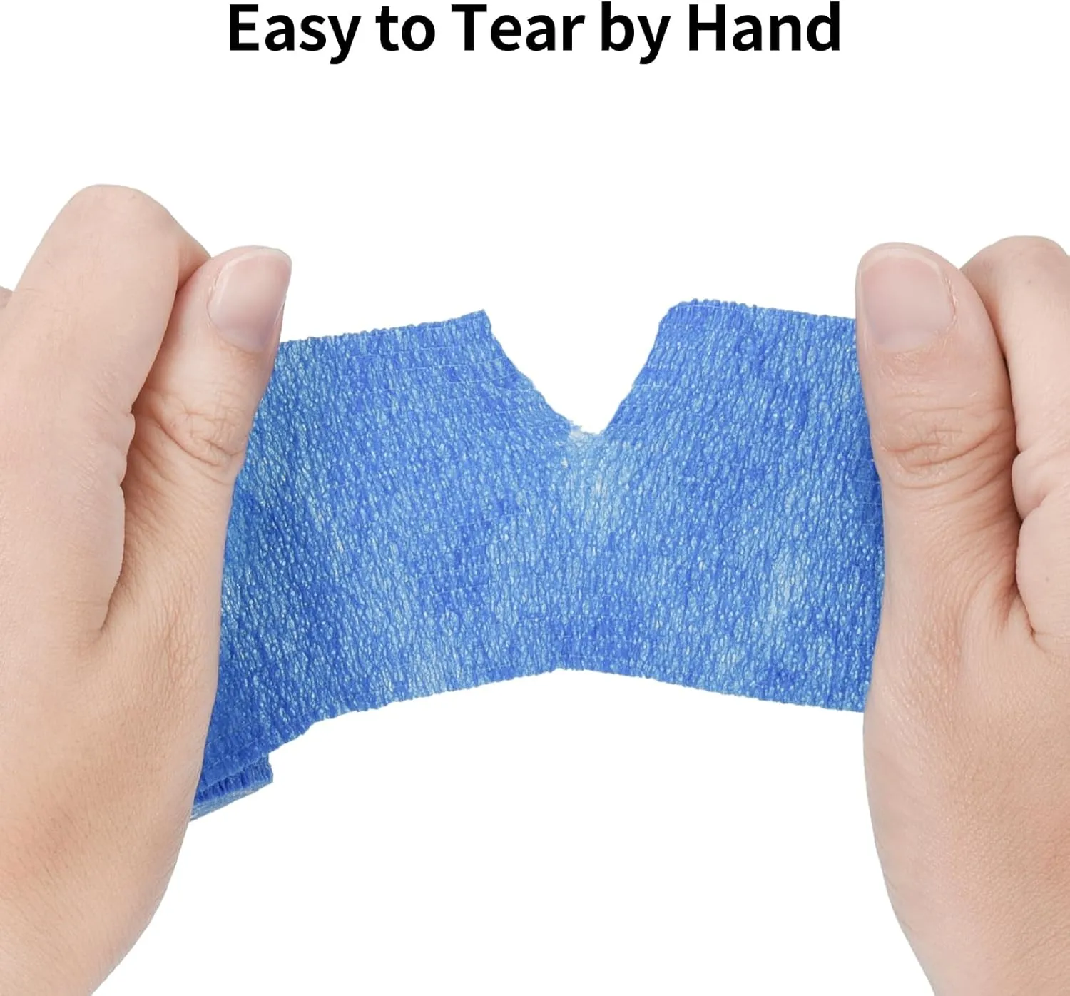24 Pack Self Adherent Cohesive Wrap Bandages Non Woven Cohesive Bandage Elastic Self Adhesive Bandage Wrap Sports Athletic Tape First Aid Tape for Wrist Ankle Pet Vet Wrap Grip Cover 2 inch