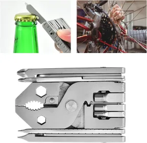 25 in 1 Stainless Steel Multifunctional Compact Pliers Screwdriver Folding Pliers Combination Tools Multi Tool for Home Outdoor Camping Travel