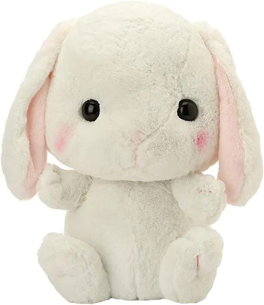 25 inch Rabbit Stuffed Animals Plush Toy Soft Lop Eared Rabbit Baby Plushie Doll Easter Rabbit Cushion Toy Doll Bunny Plush Animal Doll,Best Birthday for The Children Kids(White)