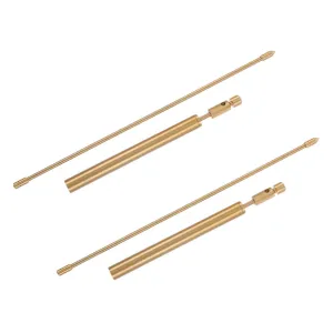 2Pcs Copper Dowsing Rods Portable Detection Tool with Storage Bag Comfortable Grip for Long Use for Water Divining and Energy Exploration