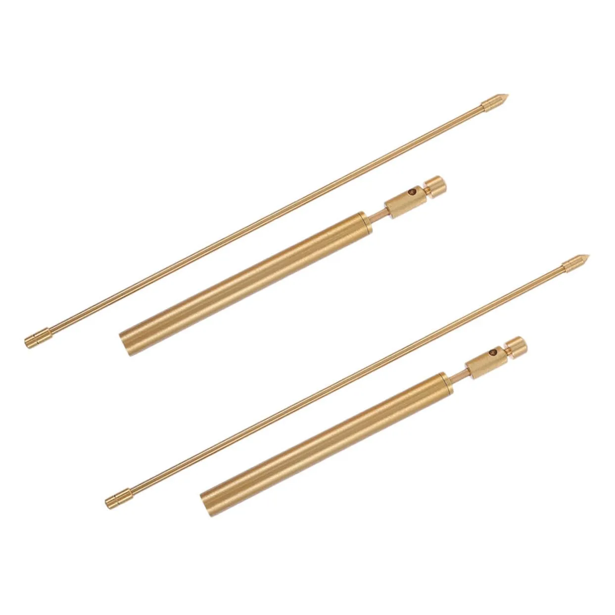 2Pcs Copper Dowsing Rods Portable Detection Tool with Storage Bag Comfortable Grip for Long Use for Water Divining and Energy Exploration