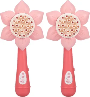 2pcs Sunflower Electric Machine Making Shape Indoor Shaped Pink Creative Activities Blowing Multi-Holes for Games Gift Home Shop Wand Funny Favors Portable Wedding