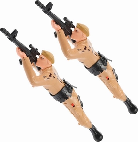 2pcs Crawling Army Soldier Figurines Interactive Soldiers for Boys Engaging Parent Playtime Eye Catching Design for Early Development and Motor Skill Enhancement