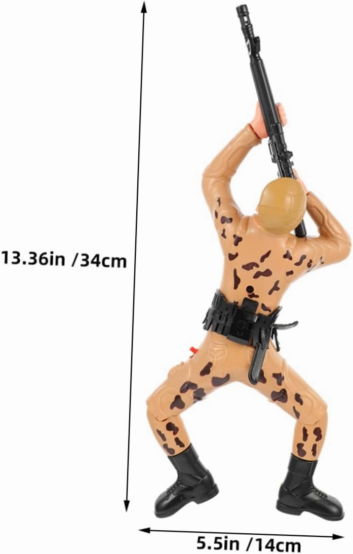 2pcs Crawling Army Soldier Figurines Interactive Soldiers for Boys Engaging Parent Playtime Eye Catching Design for Early Development and Motor Skill Enhancement