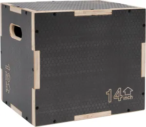 3 in 1 Non-Slip Wooden Plyo Box Plyometric Box Jumping Exercise, Multiple Sizes