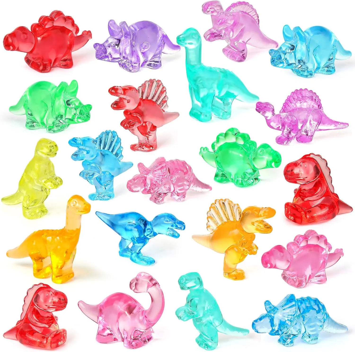 362 Pcs Mini Dinosaur Figures Mini Resin Animals Bulk Party Favors Sensory Bin/Treasure Box Toys Tiny Dinosaur Figures for Small Classroom Prizes Aquarium Landscape Craft Gifts