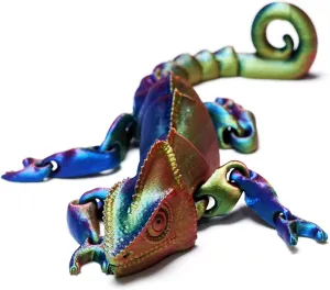 3D printed lizard,articulated models,flexible joint animal lacertid figurines, 3D printing stuff cheap,stress relief, fidget restlessness, ADHD toys, surprise fantasy gifts