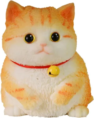 3D Taba Squishy Cat,Cat Sqeeze Toys,Cat Taba Squishy,Stress Relief,Large Cat Squishy Toys,Funny Soft Cat Squishy Stress Toy,Yellow Cat,Medium